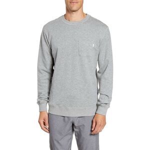 523. Vuori heather grey Jeffrey pocket pullover size large